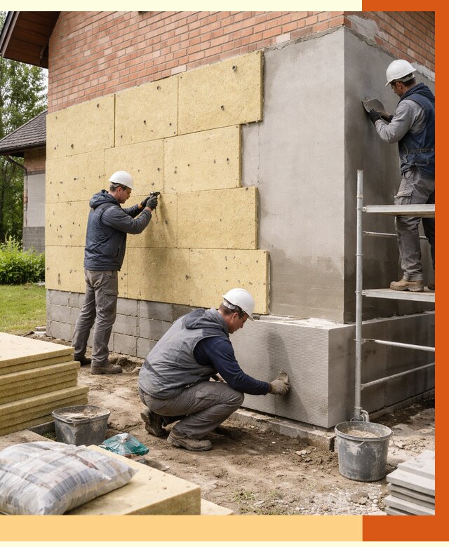 Утепление частного дома в Белогорске под ключ от 7652 руб/м2 — недорого | ТепломастерБгк