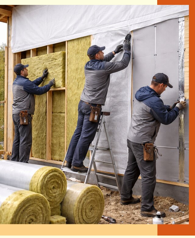 Утепление каркасного дома в Белогорске от 4285 руб./м2 — профессионально | ТепломастерБгк