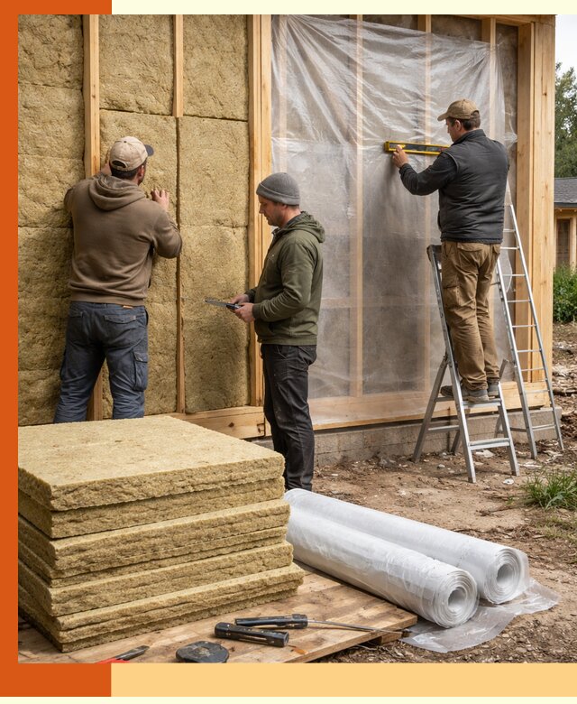 Утепление каркасного дома в Белогорске под ключ с гарантией качества