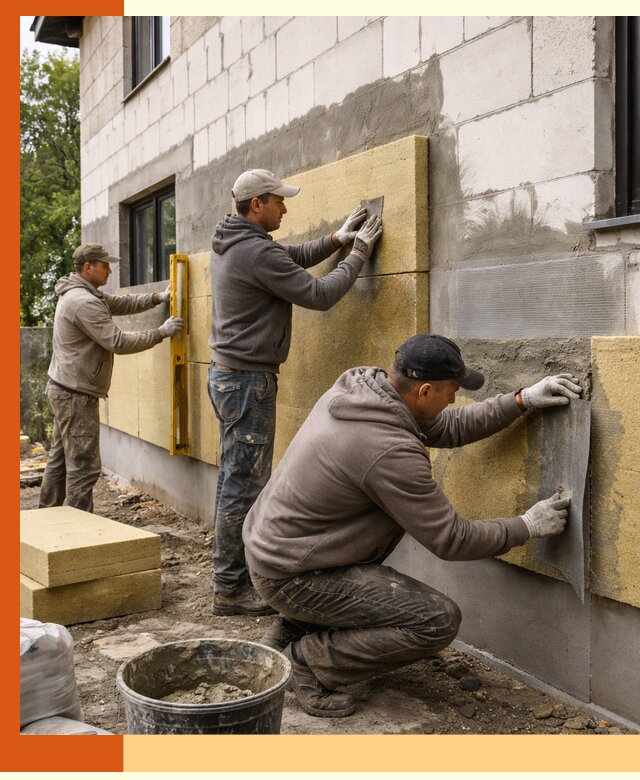 Утепление дома из газобетона в Белогорске качественно и долговечно
