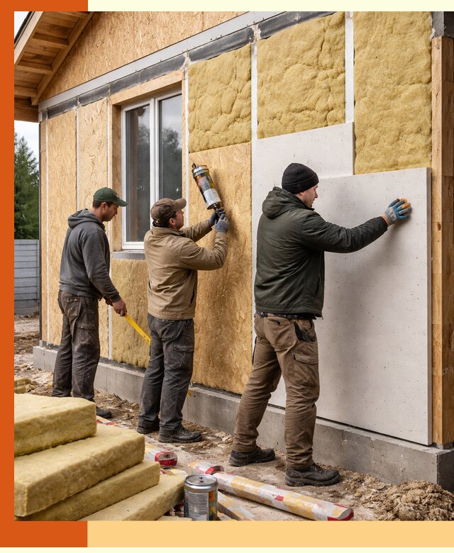 Профессиональное утепление дома из SIP-панелей в Белогорске