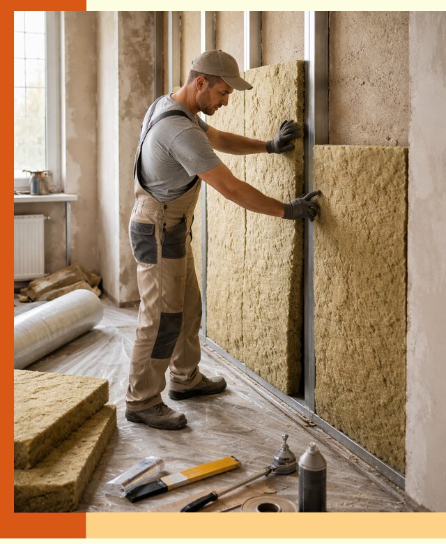 Утепление квартиры в Белогорске — комплексная теплоизоляция стен и полов