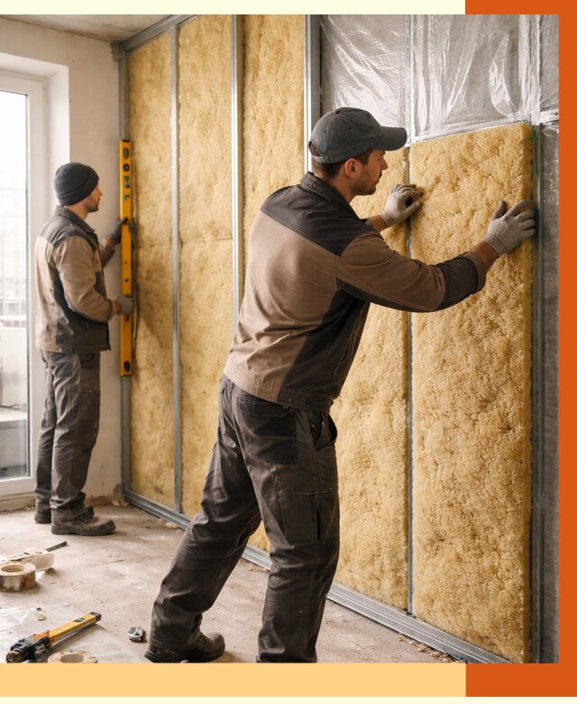 Утепление квартиры изнутри в Белогорске от 4438 руб. за м2 | Проф. работы ТепломастерБгк