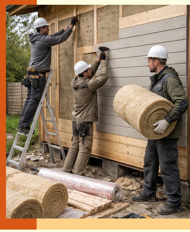 Утепление бани снаружи в Белогорске профессионально и надежно