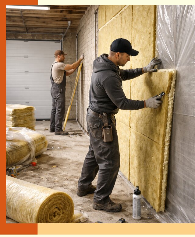 Утепление гаража под ключ в Белогорске — все виды теплоизоляции