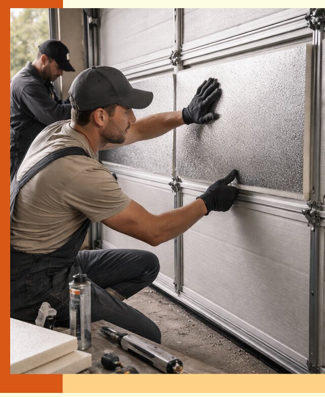 Утепление гаражных ворот в Белогорске качественно и надежно
