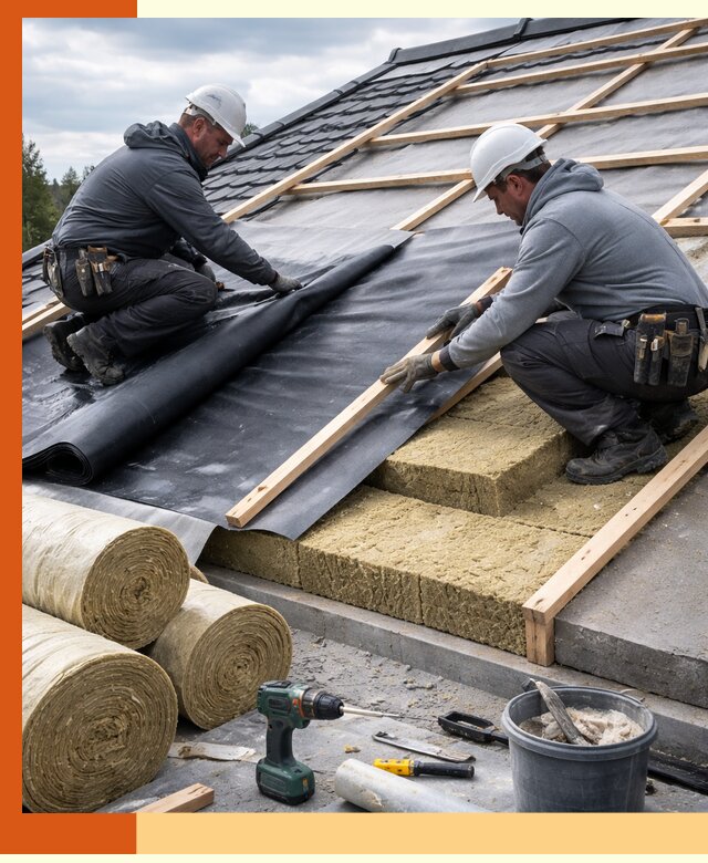 Утепление крыши снаружи в Белогорске: профессиональная теплоизоляция