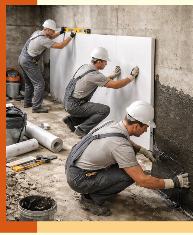 Утепление фундамента изнутри профессионально в Белогорске