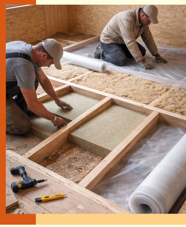 Профессиональное утепление деревянного пола в Белогорске