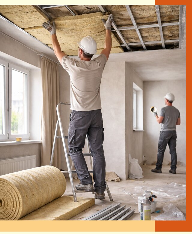 Утепление потолка в частном доме в Белогорске от 969 руб./м² — работы под ключ | ТепломастерБгк