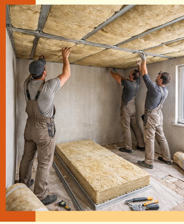 Утепление потолка в Белогорске — тепло и без сквозняков