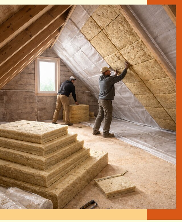 Утепление мансарды в Белогорске от 2551 руб/м2 — комплексно и под ключ | ТепломастерБгк