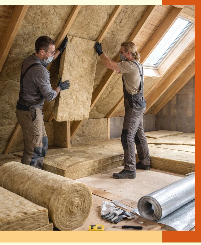 Утепление мансарды минватой в Белогорске от 4285 руб./м2 — монтаж и пароизоляция | ТепломастерБгк