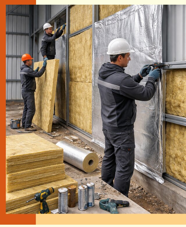 Утепление металлического ангара профессионально в Белогорске