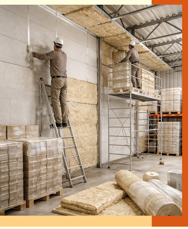 Утепление склада готовой продукции в Белогорске от 1989 руб./м2 — комплексно | ТепломастерБгк