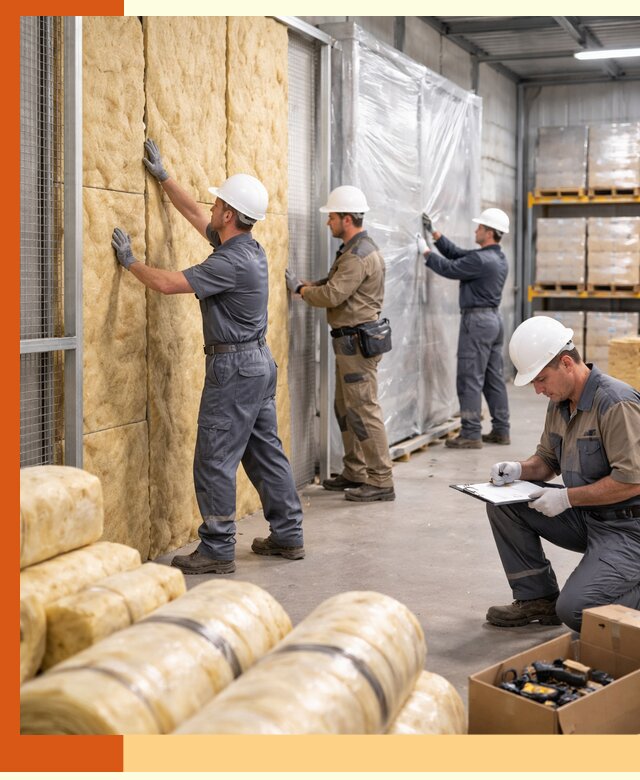 Утепление склада готовой продукции в Белогорске качественно и быстро