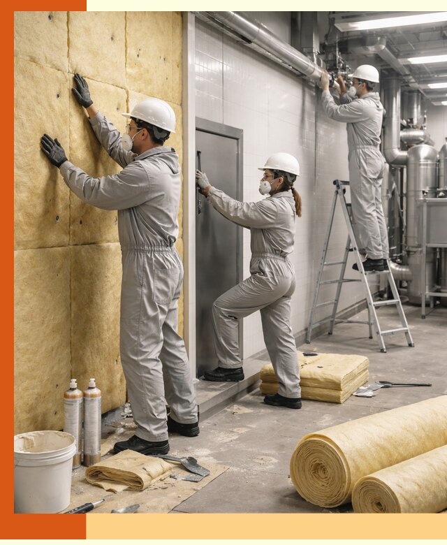 Утепление пищевого цеха под ключ в Белогорске