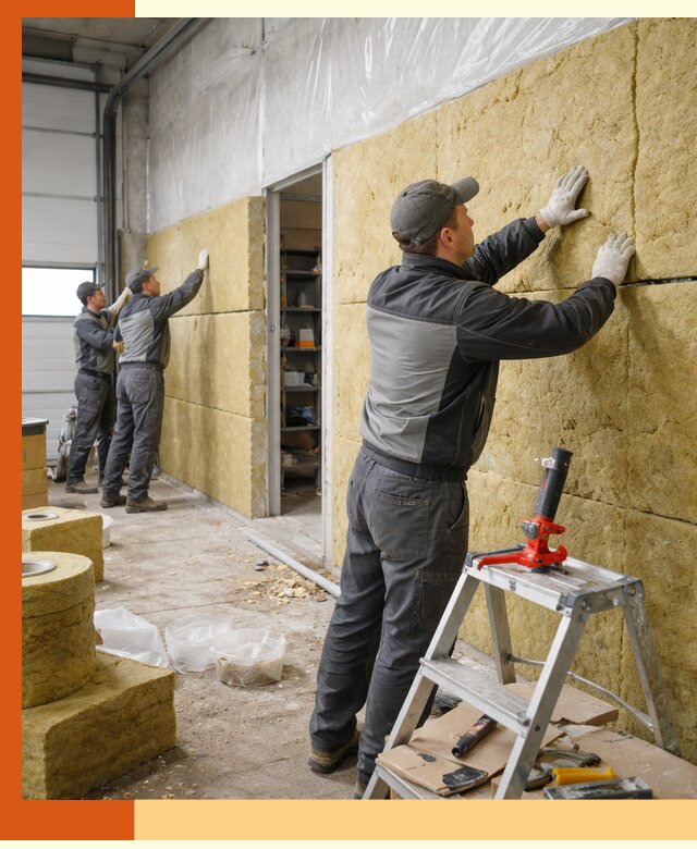 Утепление автосервиса и мастерских в Белогорске качественно и надёжно