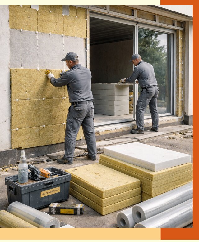 Утепление торгового павильона в Белогорске от 14793 руб./м² под ключ | ТепломастерБгк