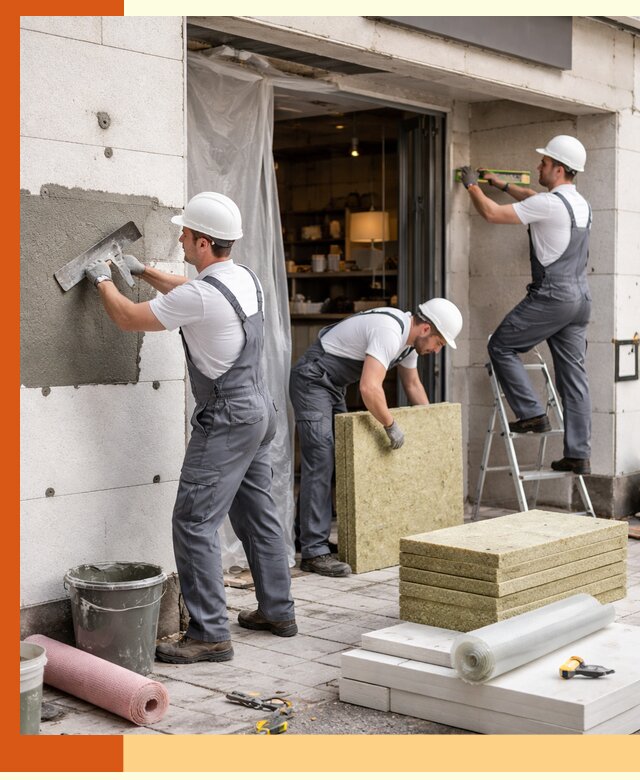 Утепление кафе в Белогорске: профессиональная теплоизоляция и монтаж