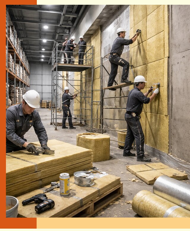 Утепление логистического центра в Белогорске качественно и экономично