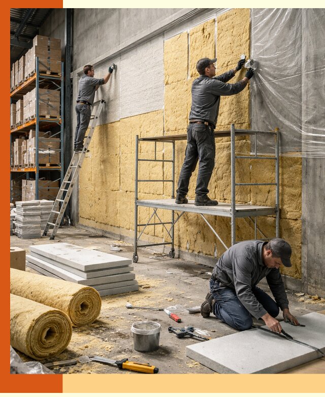 Утепление холодного склада под ключ в Белогорске