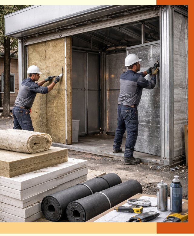 Утепление павильона шаурма в Белогорске под ключ от 1224 руб. за м² | ТепломастерБгк