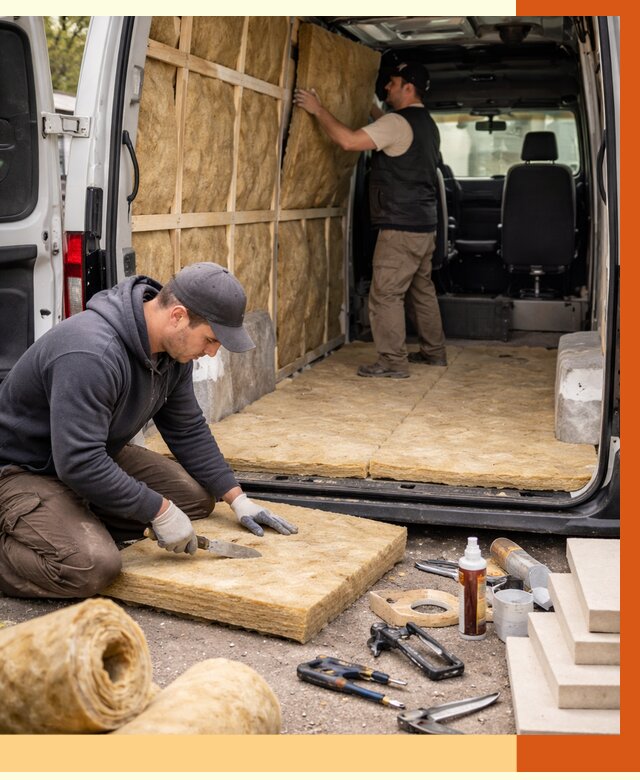 Утепление кемпера в Белогорске под ключ от 12242 руб. — профессионально | ТепломастерБгк