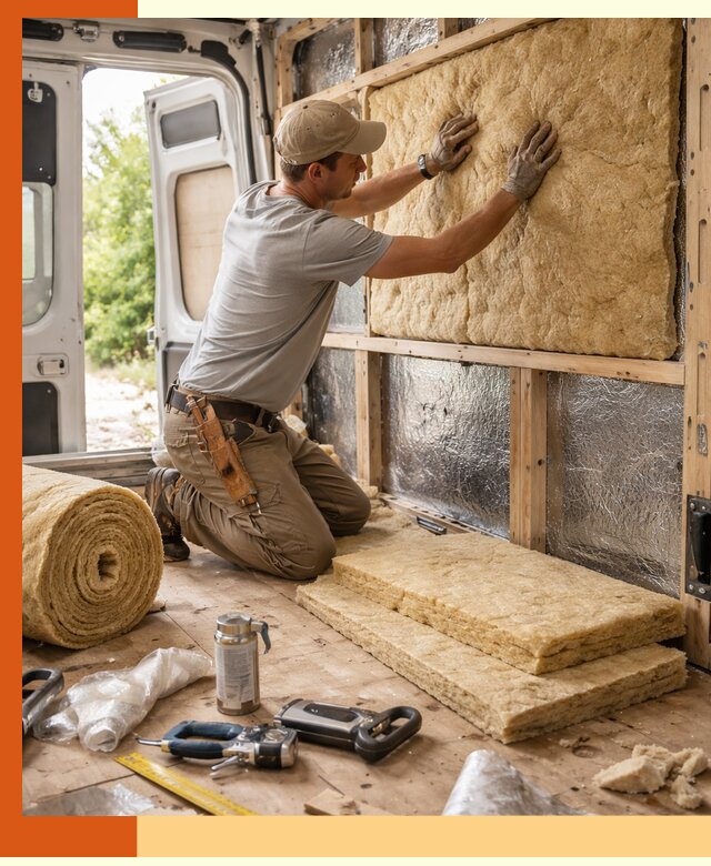 Утепление кемпера под ключ в Белогорске с гарантией качества