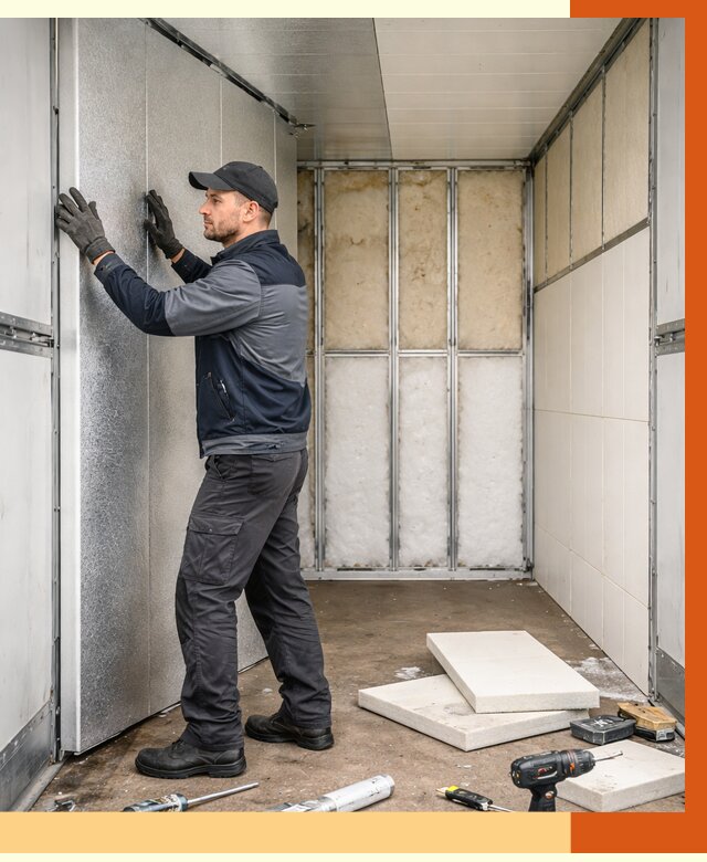 Утепление холодильного кузова в Белогорске от 13773 руб. под ключ | ТепломастерБгк