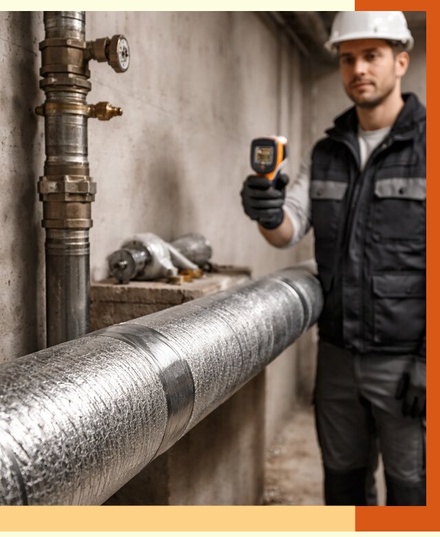 Утепление труб водоснабжения в Белогорске от 8672 руб. за м² — услуги ТепломастерБгк