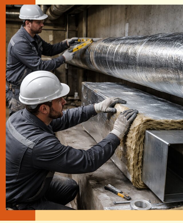 Профессиональное утепление воздуховодов и теплоизоляция в Белогорске