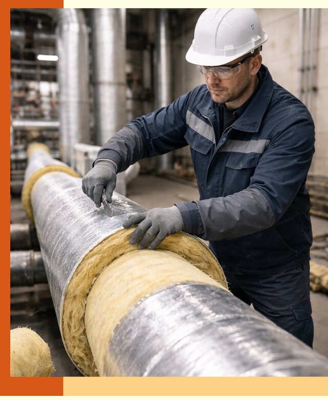 Утепление технологического оборудования и заводских установок в Белогорске