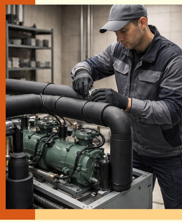 Утепление холодильного агрегата и теплоизоляция в Белогорске