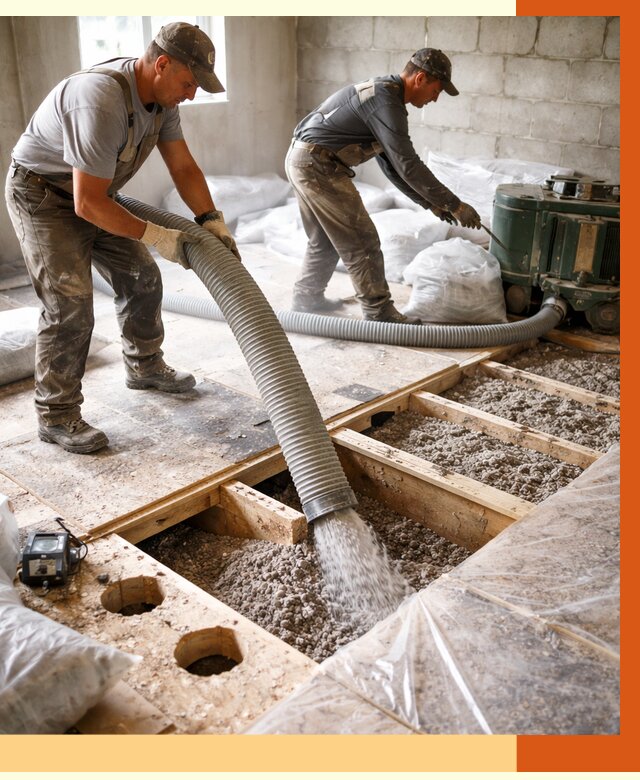 Заполнение пустот перекрытий в Белогорске от 4591 руб. под ключ | ТепломастерБгк