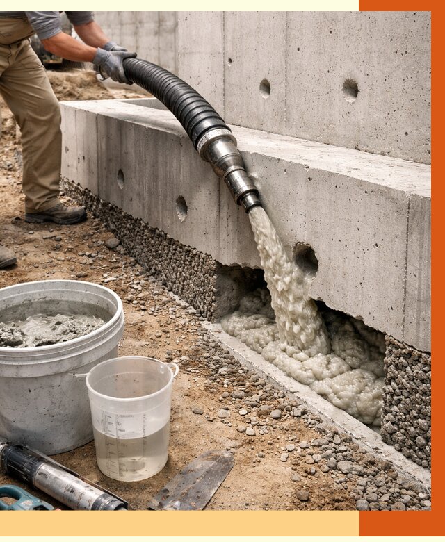 Заполнение полостей фундамента в Белогорске от 6937 руб. под ключ | ТепломастерБгк