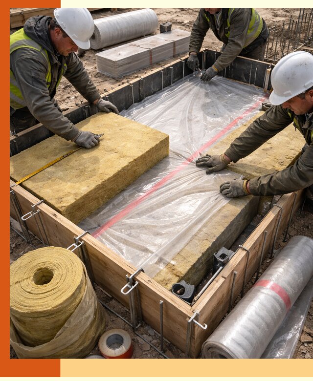 Теплоизоляция опалубки для строительства в Белогорске