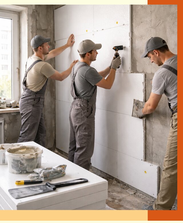 Утепление пенопластом домов и стен в Белогорске от 1887 руб. — ТепломастерБгк