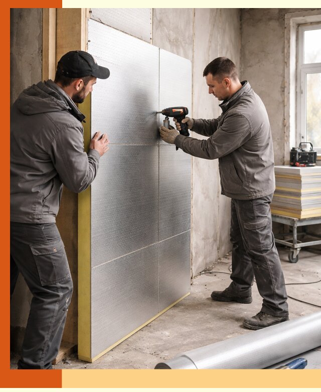 Утепление PIR панелями домов и зданий в Белогорске