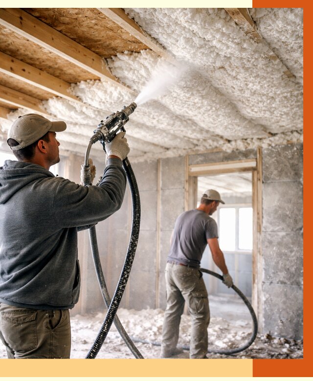 Утепление пеноизолом в Белогорске от 1632 руб./м2 под ключ | ТепломастерБгк