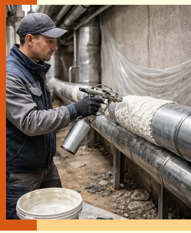 Утепление труб жидкой теплоизоляцией в Белогорске