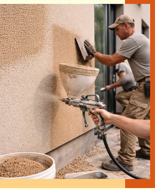 Утепление фасада жидкой пробкой в Белогорске от 4897 руб./м² под ключ | ТепломастерБгк