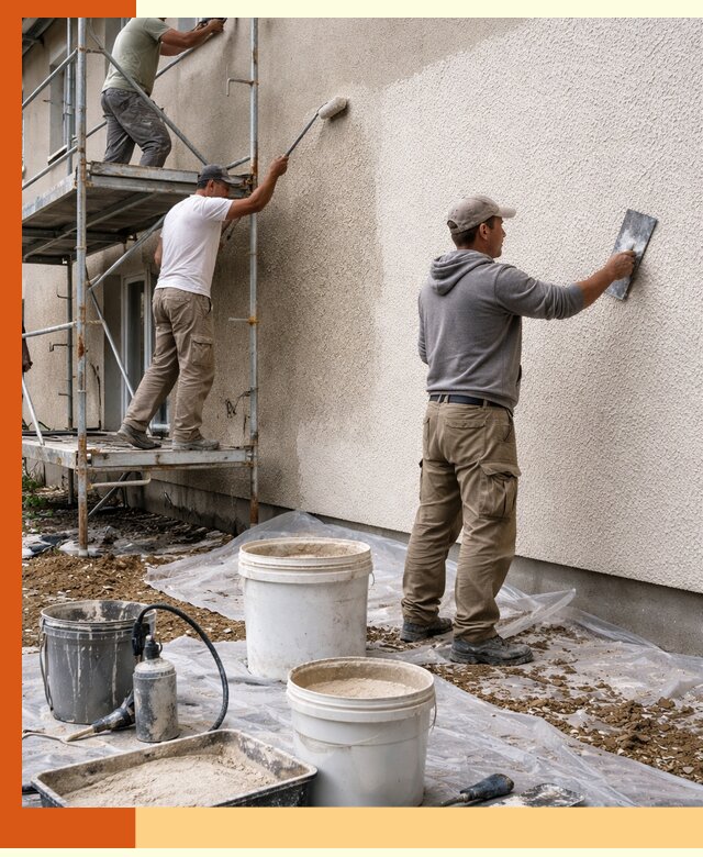 Утепление фасада жидкой пробкой в Белогорске