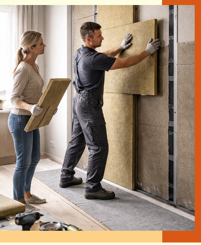 Профессиональная шумоизоляция квартиры в Белогорске от 7652 руб. за м2 | ТепломастерБгк