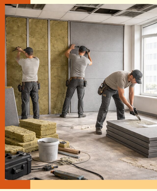 Профессиональная шумоизоляция офисов в Белогорске для комфорта сотрудников