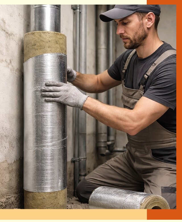 Шумоизоляция труб в Белогорске от 1224 руб. — шумоподавление и звукоизоляция труб | ТепломастерБгк