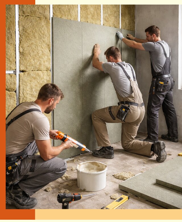 Профессиональная шумоизоляция стен в Белогорске для квартир и домов