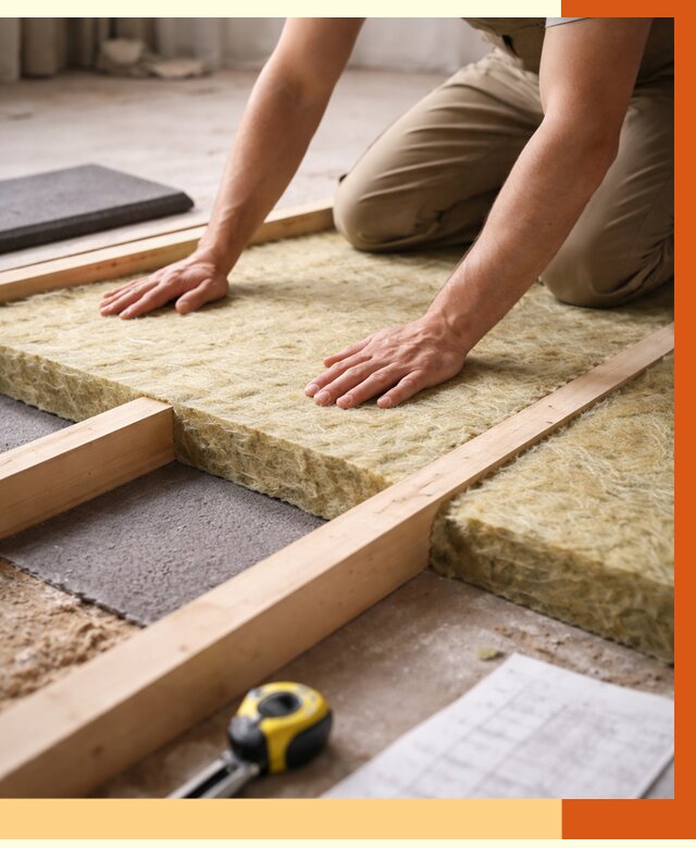 Шумоизоляция пола в Белогорске от 1275 руб./м² — профессиональная звукоизоляция | ТепломастерБгк