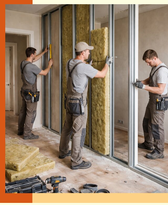 Шумоизоляция межкомнатных перегородок в Белогорске эффективно и надёжно