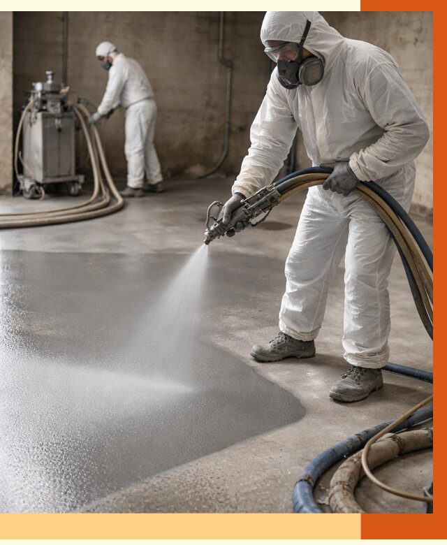 Гидроизоляция полимочевиной в Белогорске от 8672 руб/м² — напыление полимерной гидроизоляции | ТепломастерБгк